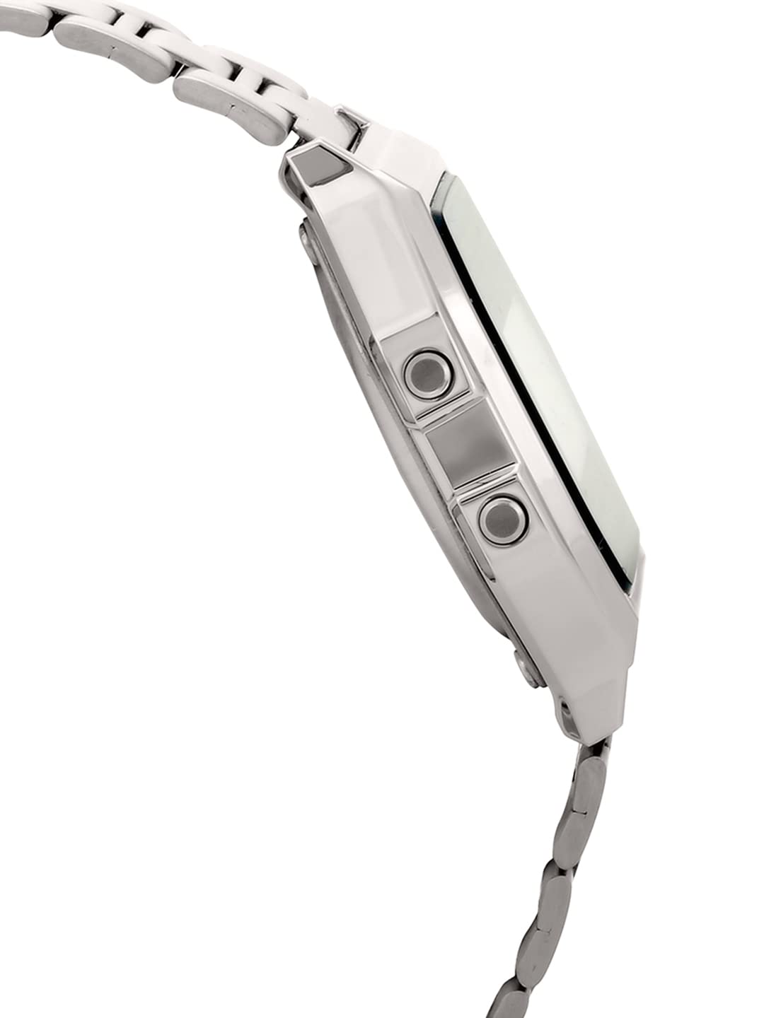 Casio Vintage A-158WA-1Q Digital Grey Dial Unisex Watch Silver Metal Strap (D011)